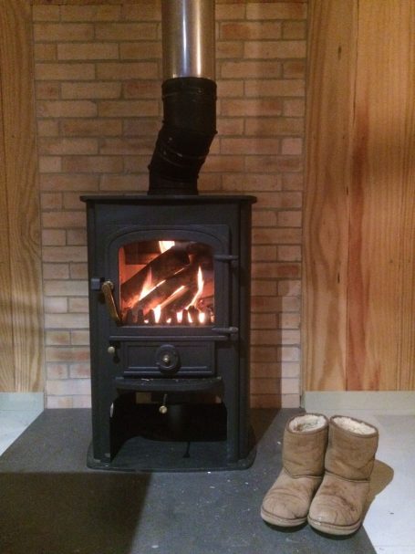 wood burning stove gite 